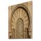 Designart - Morocco Mosque Door - Vintage Print on Natural Pine Wood